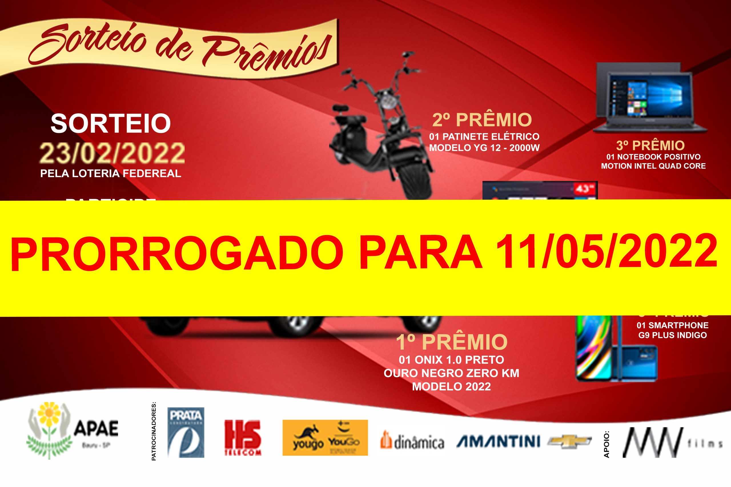 24º Sorteio de Prêmios é Prorrogado